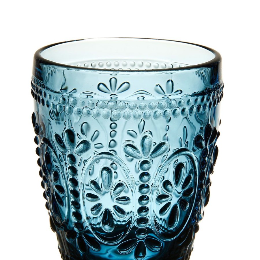 Arts De La Table Fabrique De Styles Verres A Eau Et Gobelets | Gobelet Chambord Banc Et Bleu 25Cl