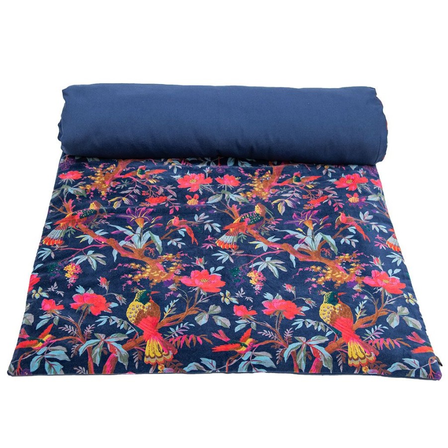 Textiles Fabrique De Styles Housses D'Edredon | Housse D'Edredon Birdy Denim 85X200Cm En Velour