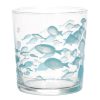 Arts De La Table Fabrique De Styles Verres A Eau Et Gobelets | Gobelet Banc De Poissons Turquoise En Verre