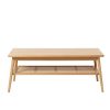 Meubles Fabrique De Styles Table Basses | Table Basse En Placage Chene Naturel L120Cm - Barrali