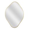 Deco Fabrique De Styles | Miroir Losange Dore 44X60Cm