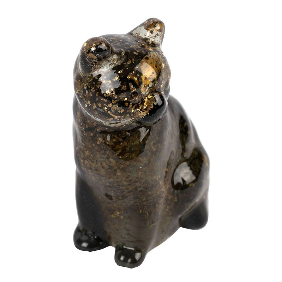 Deco Fabrique De Styles Petits Objets Deco | Deco Chat En Verre Fume - Felin