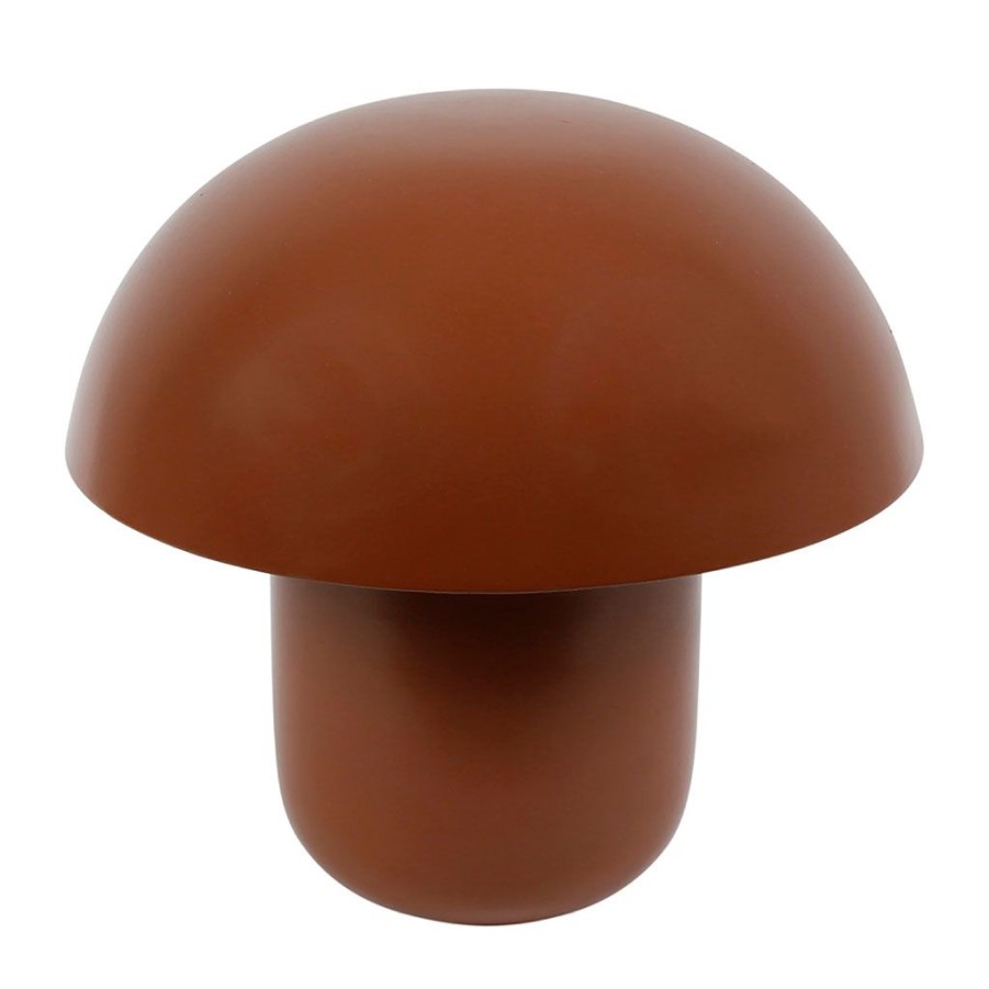 Luminaires Fabrique De Styles | Lampe Champignon Fer H25Cm Ambiance Brun Fonce - Champart