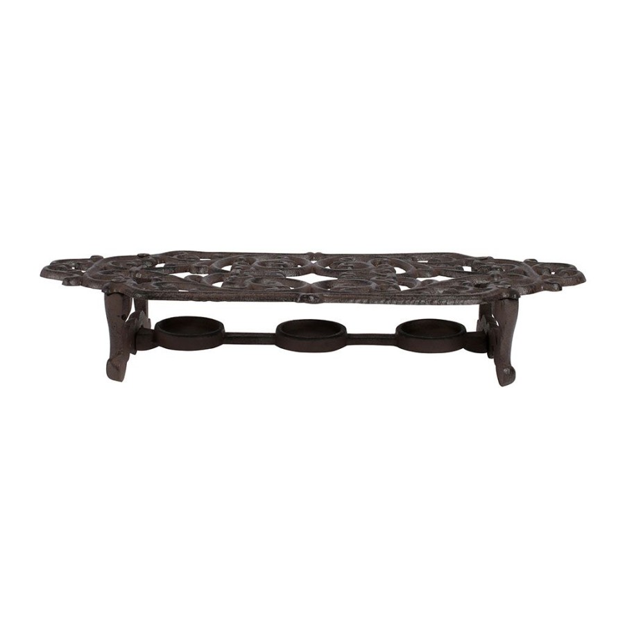 Arts De La Table Fabrique De Styles Accessoires De Table | Chauffe Plat En Fonte Brun