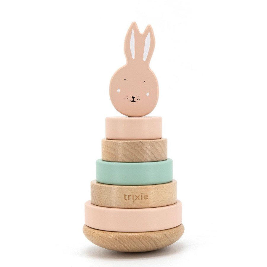 Coin Des Petits Fabrique De Styles | Jouet A Empiler En Bois - Mrs. Lapin