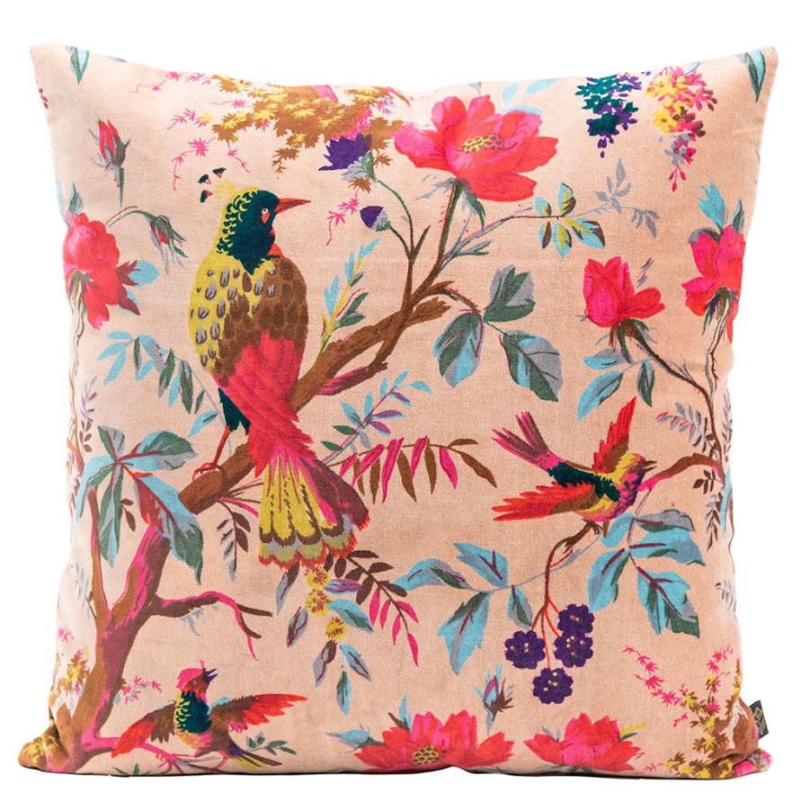 Textiles Fabrique De Styles | Coussin En Velours Et Coton Cimarron 45X45Cm - Birdy