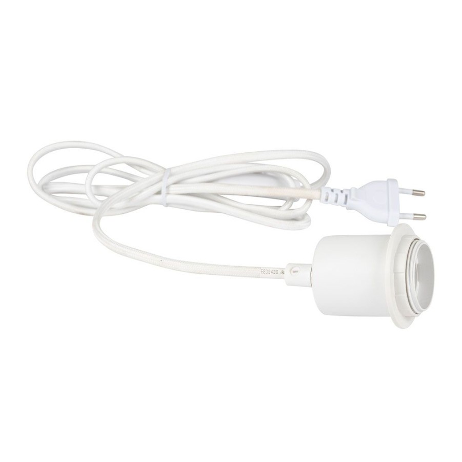 Luminaires Fabrique De Styles | Cable Electrique Avec Interrupteur 2M Blanc