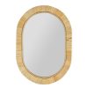 Deco Fabrique De Styles | Miroir En Rotin Et Mdf Naturel 40X55Cm - Tulum