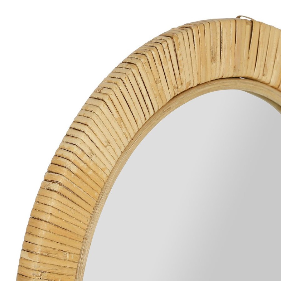 Deco Fabrique De Styles | Miroir En Rotin Et Mdf Naturel 40X55Cm - Tulum