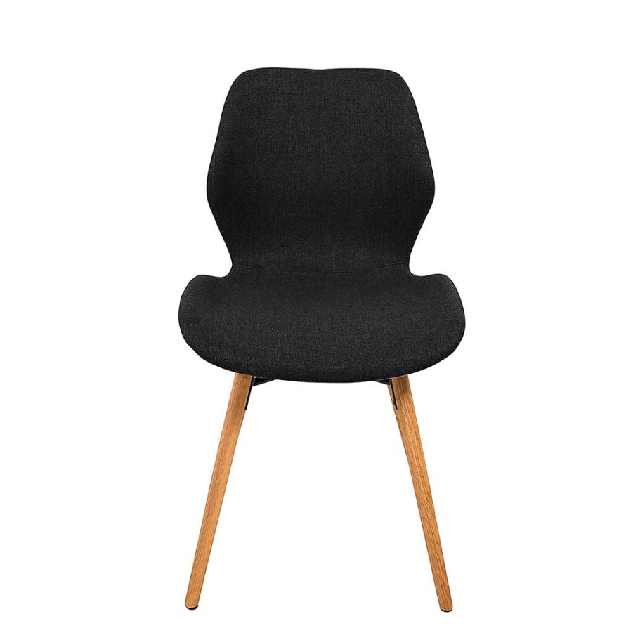 Meubles Fabrique De Styles Chaises | Chaise Salle A Manger Tissu Noir - Gary