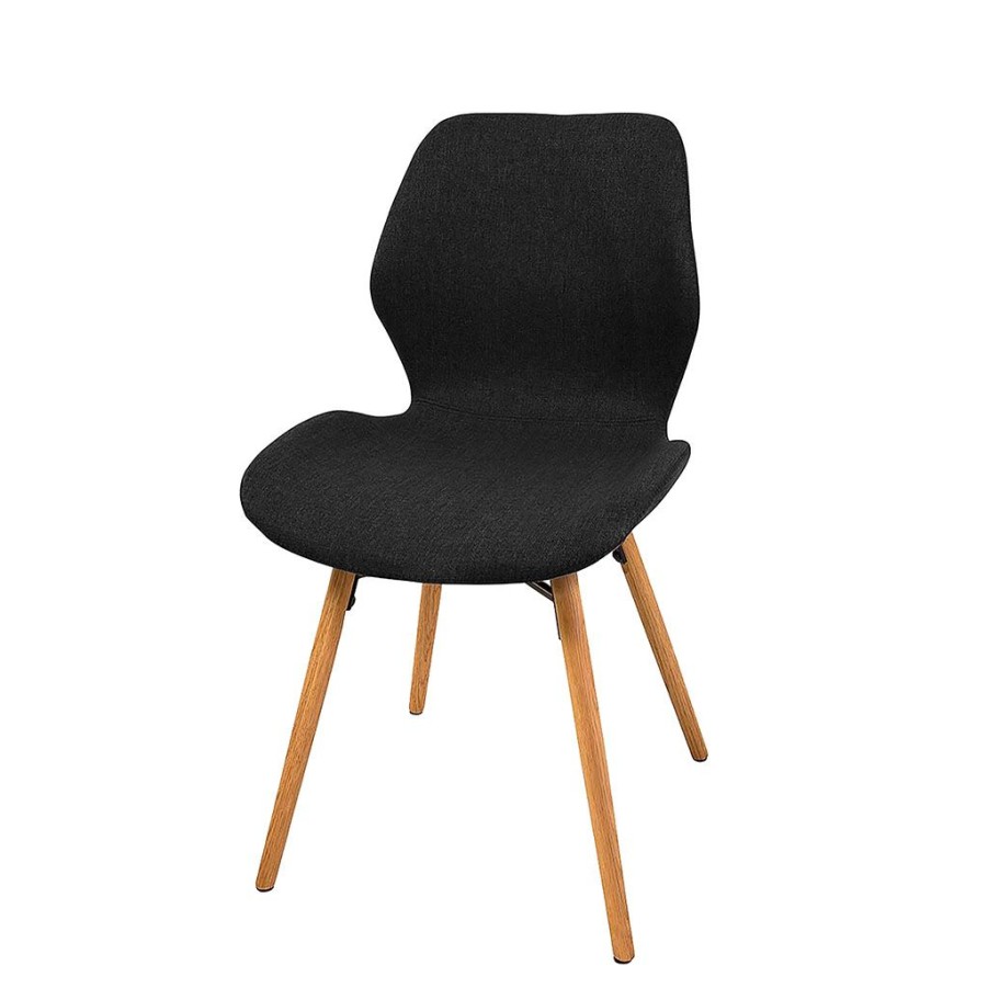 Meubles Fabrique De Styles Chaises | Chaise Salle A Manger Tissu Noir - Gary