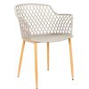 Jardin Fabrique De Styles Chaises&Fauteuils | Fauteuil De Jardin Gris Taupe En Plastique Malaga