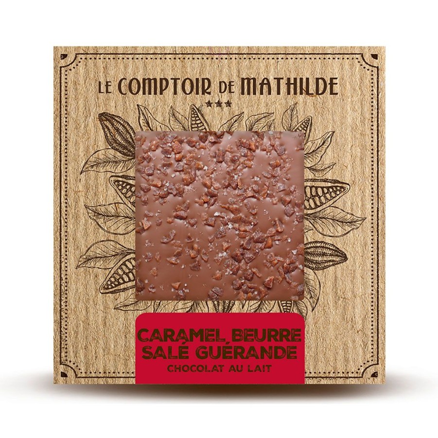 Epicerie Fabrique De Styles Chocolats Et Confiseries | Tablette Lait Cbs Et Fleur Sel