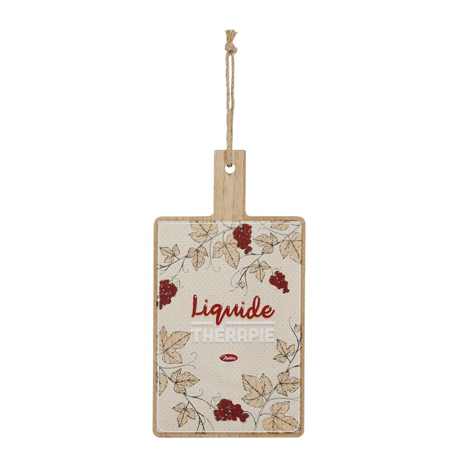 Arts De La Table Fabrique De Styles Planches A Decouper | Planche A Decouper Beige Et Rouge 14X26 - Liquide Therapie