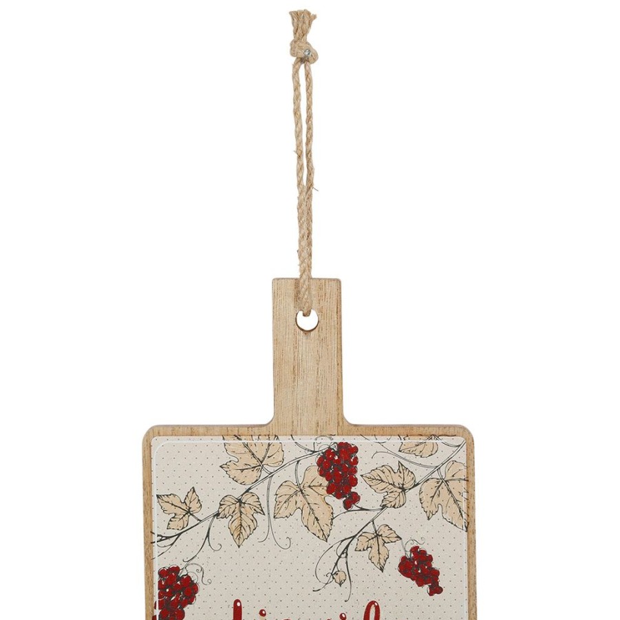 Arts De La Table Fabrique De Styles Planches A Decouper | Planche A Decouper Beige Et Rouge 14X26 - Liquide Therapie