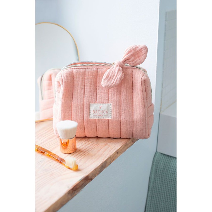 Bien&Etre Fabrique De Styles Accessoires Soins | Trousse Maquillage En Coton Rose