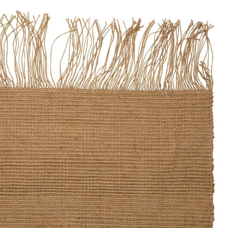 Deco Fabrique De Styles | Tapis A Frange En Jute Naturel 140X70Cm - Palmea