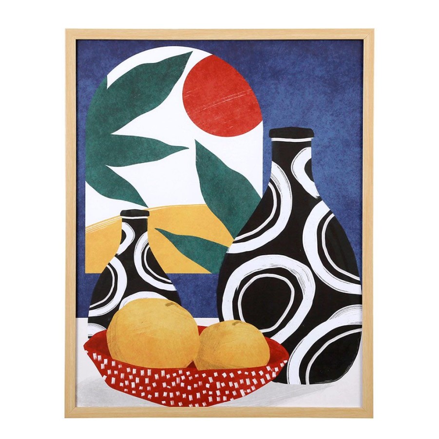 Deco Fabrique De Styles Cadres Deco Et Affiches | Cadre Deco Encadre Coupe Fruit Multicolore 42X52Cm