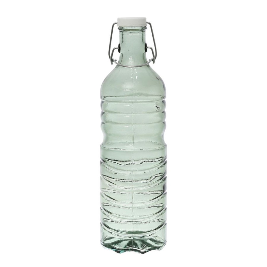 Arts De La Table Fabrique De Styles Carafes Et Pichets | Bouteille En Verre Et Inox Et Silicone Sauge 1.5L - Aheli