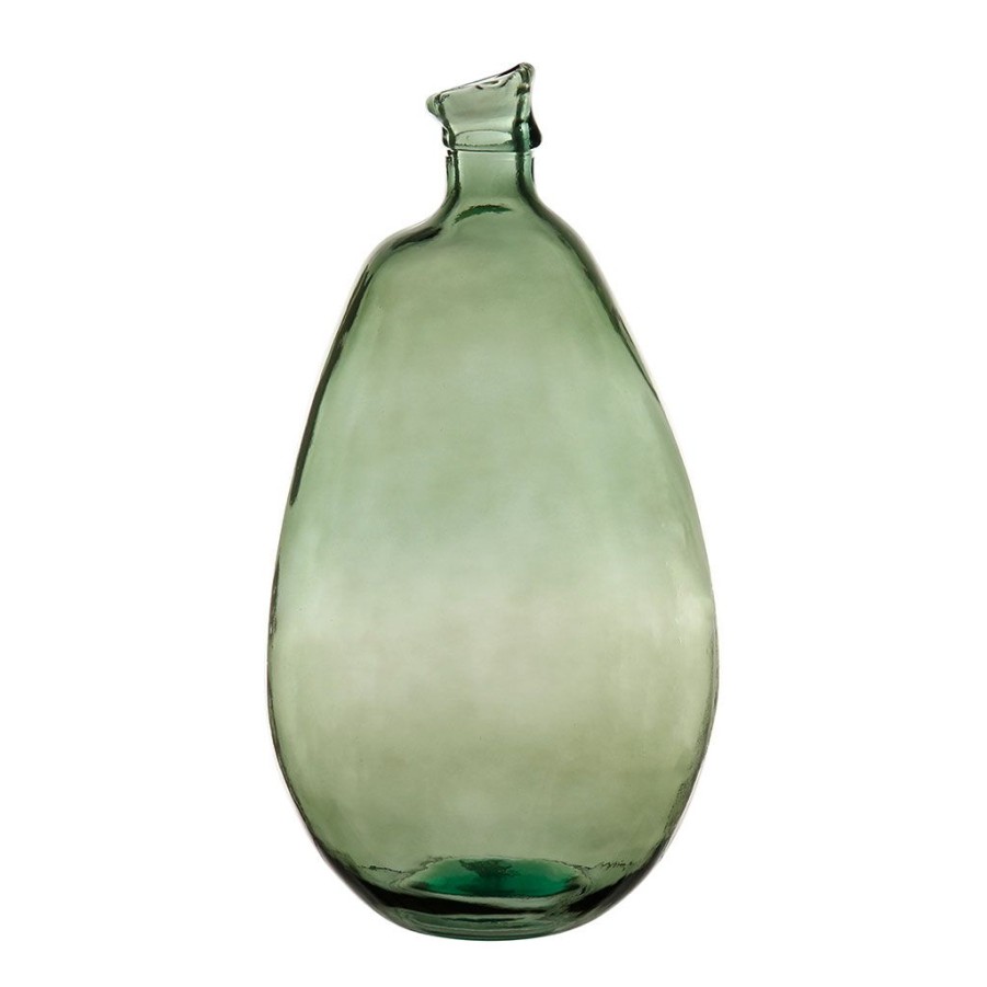 Deco Fabrique De Styles Vases Et Soliflores | Vase Colibri Sauge D26Xh47Cm Verre Recycle