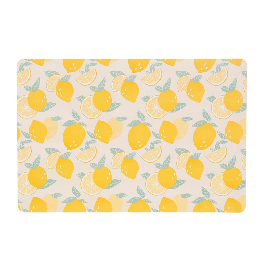 Textiles Fabrique De Styles Sets De Table | Set Table Retro Summer Jaune 43.5X28.5Cm Polypropylene