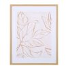 Deco Fabrique De Styles Cadres Deco Et Affiches | Cadre Deco Encadre Feuille Dore 42X52Cm