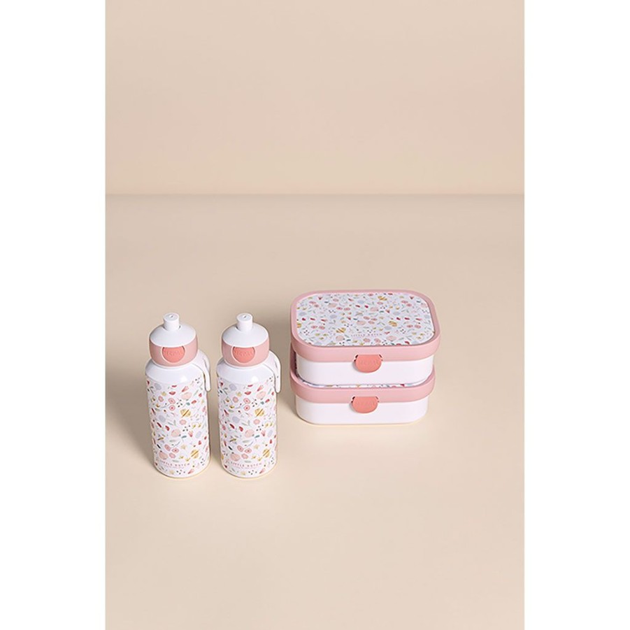 Coin Des Petits Fabrique De Styles | Gourde Pop-Up Campus 400Ml - Flowers & Butterflies