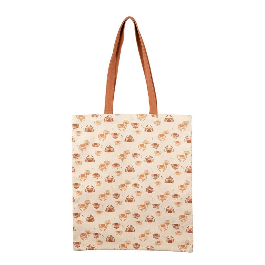 Accessoires Et Loisirs Fabrique De Styles Sacs Et Pochettes | Sac Tote Bag Soleil Ecru Et Terracotta - Sweet Leaves