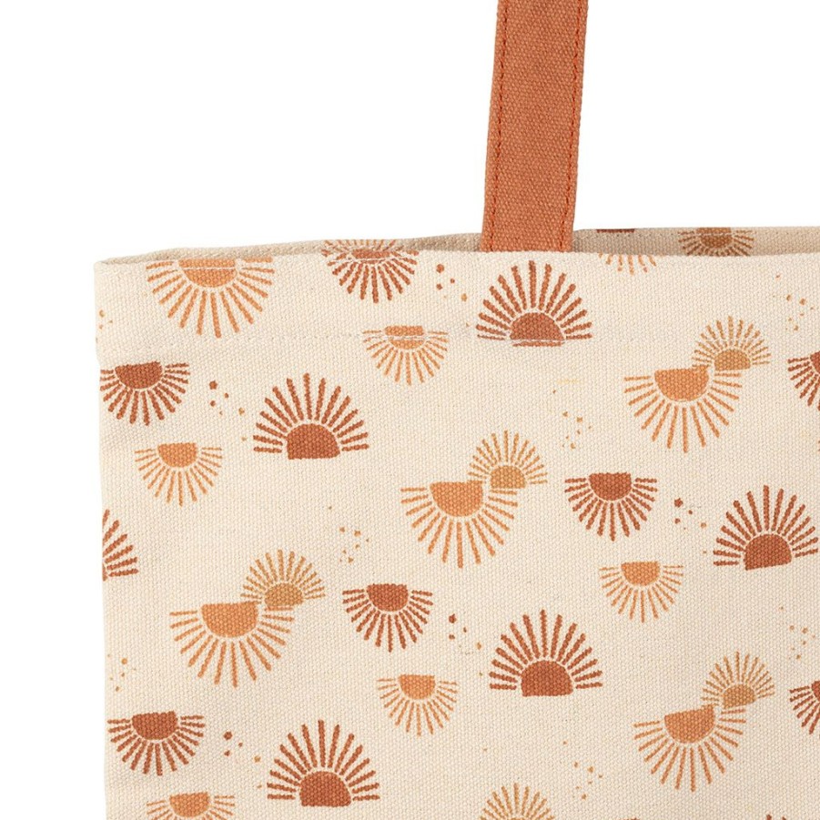 Accessoires Et Loisirs Fabrique De Styles Sacs Et Pochettes | Sac Tote Bag Soleil Ecru Et Terracotta - Sweet Leaves