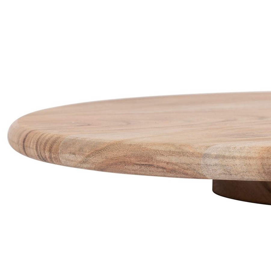 Arts De La Table Fabrique De Styles Plateaux | Plateau Tournant En Acacia Naturel D39.7Xh4.5Cm - Dalbert