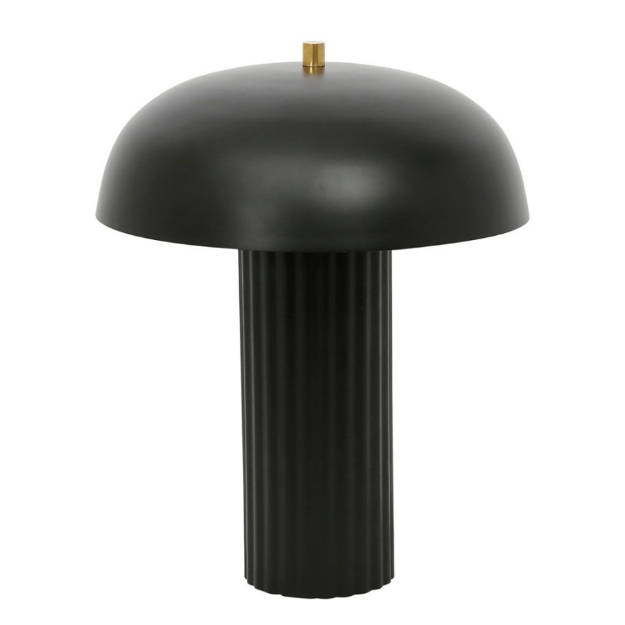 Luminaires Fabrique De Styles | Lampe En Fer Noir H36Cm - Arty