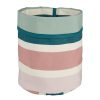 Jardin Fabrique De Styles Deco&Accessoires Et Rangements | Corbeille/Cache Pot Bleu Et Rose D14Xh15Cm En Coton