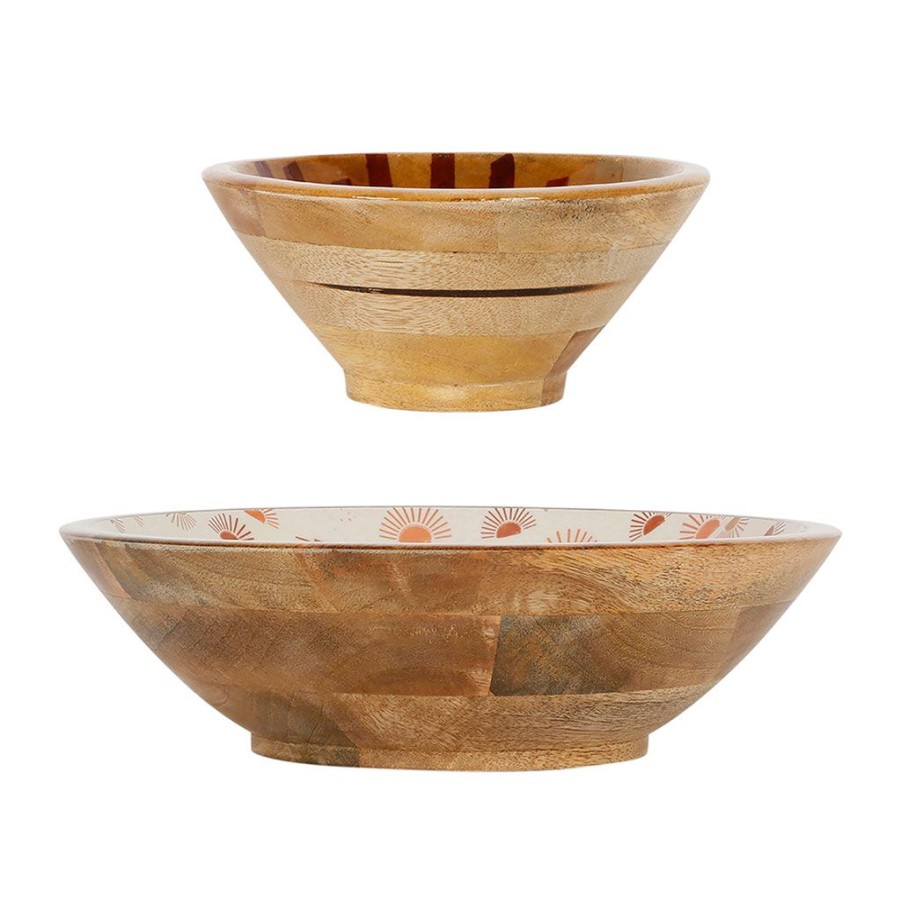 Deco Fabrique De Styles Petits Objets Deco | Coupes X2 Terracotta En Manguier - Sweet Leaves