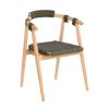 Meubles Fabrique De Styles Chaises | Chaise Salle A Manger En Bois Massif D'Eucalyptus Beige - Majela