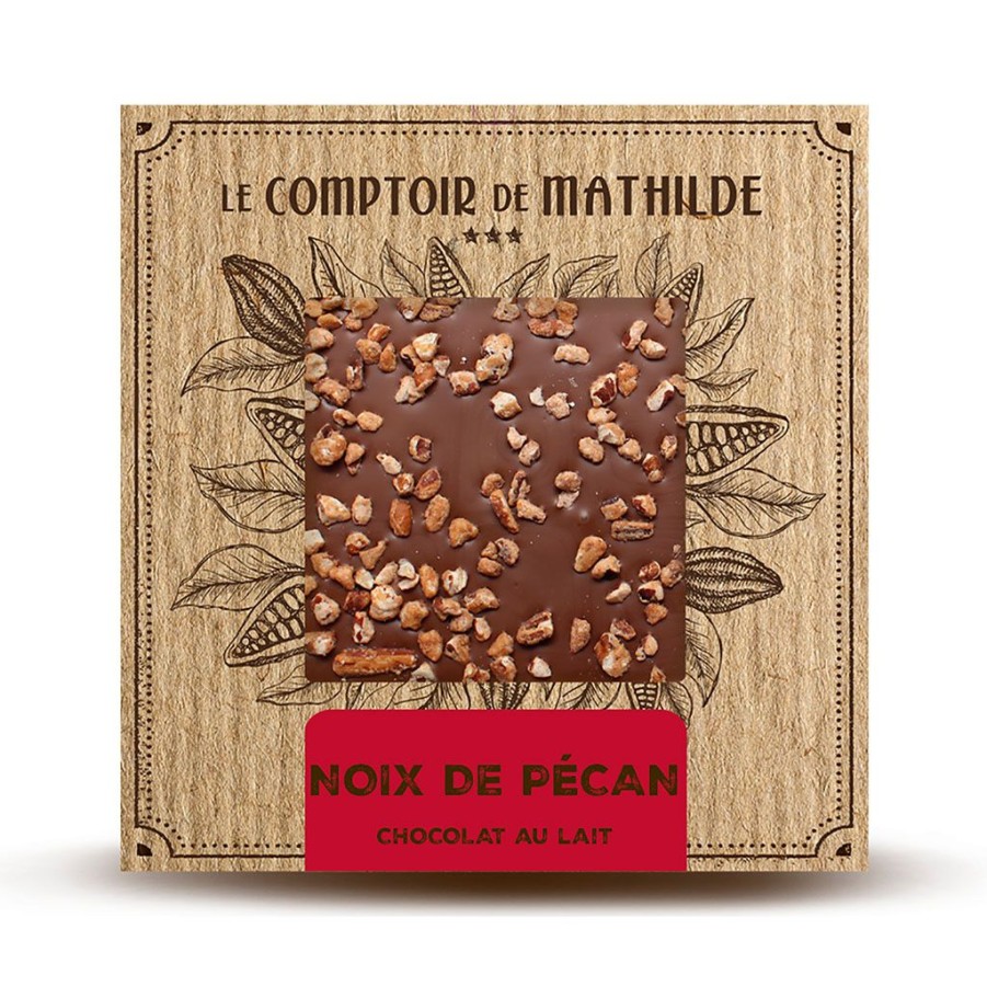 Epicerie Fabrique De Styles Chocolats Et Confiseries | Tablette Chocolat Au Lait Noix De Pecan 80G