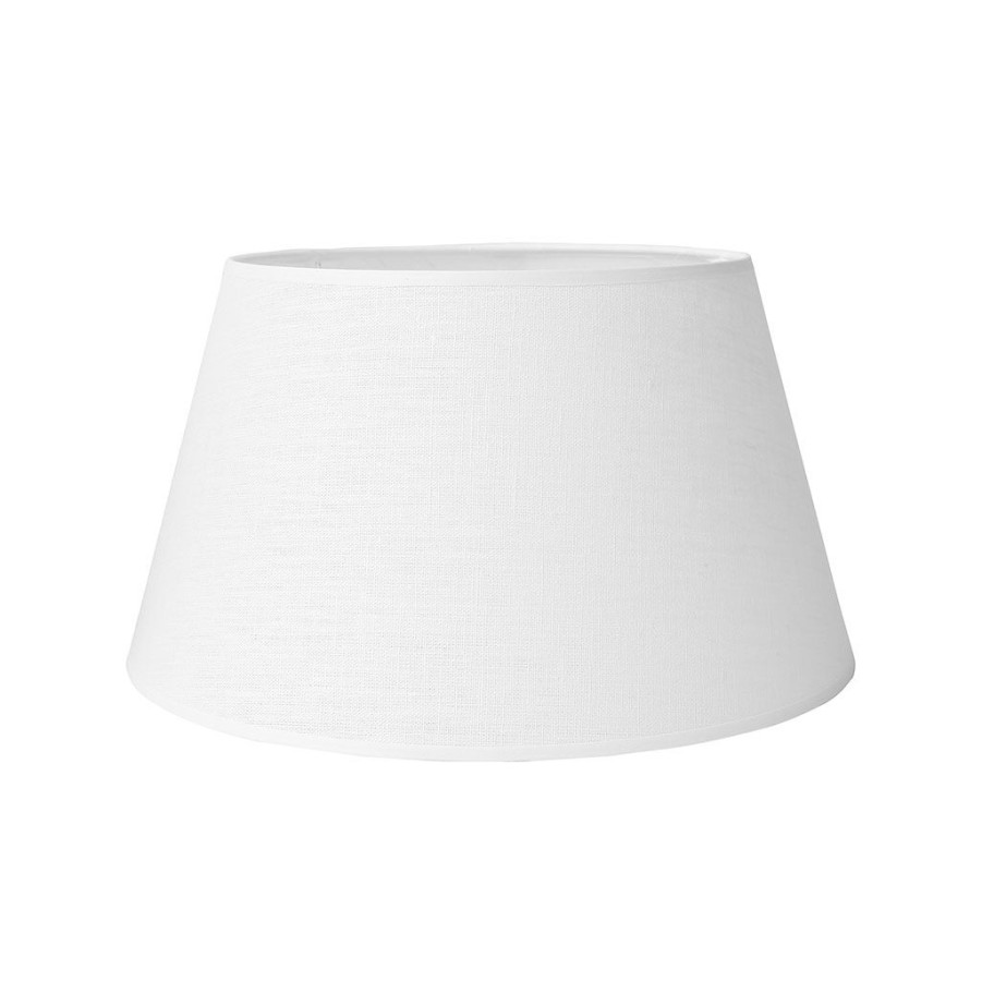 Luminaires Fabrique De Styles | Abat-Jour Blanc En Lin D34Cm