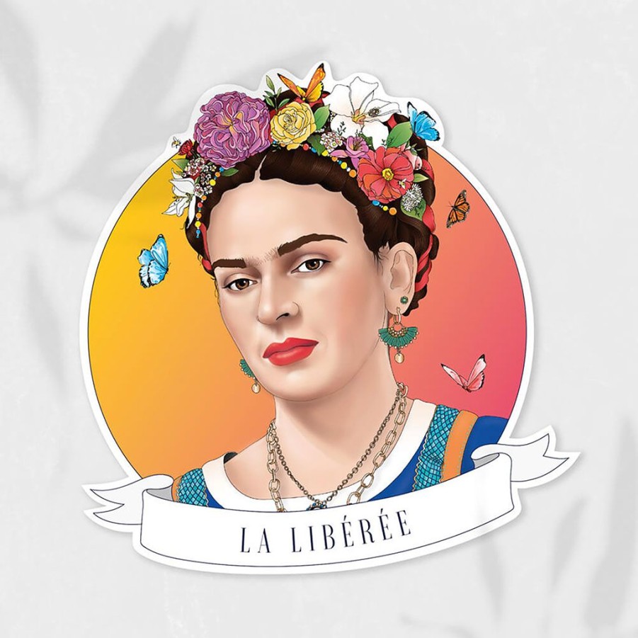 Deco Fabrique De Styles Deco A Suspendre Et Adhesive | Sticker La Liberee - Frida Kahlo