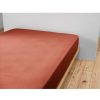 Textiles Fabrique De Styles Draps Housses | Drap Housse En Gaze De Coton Terracotta 90X190Cm - Gaia