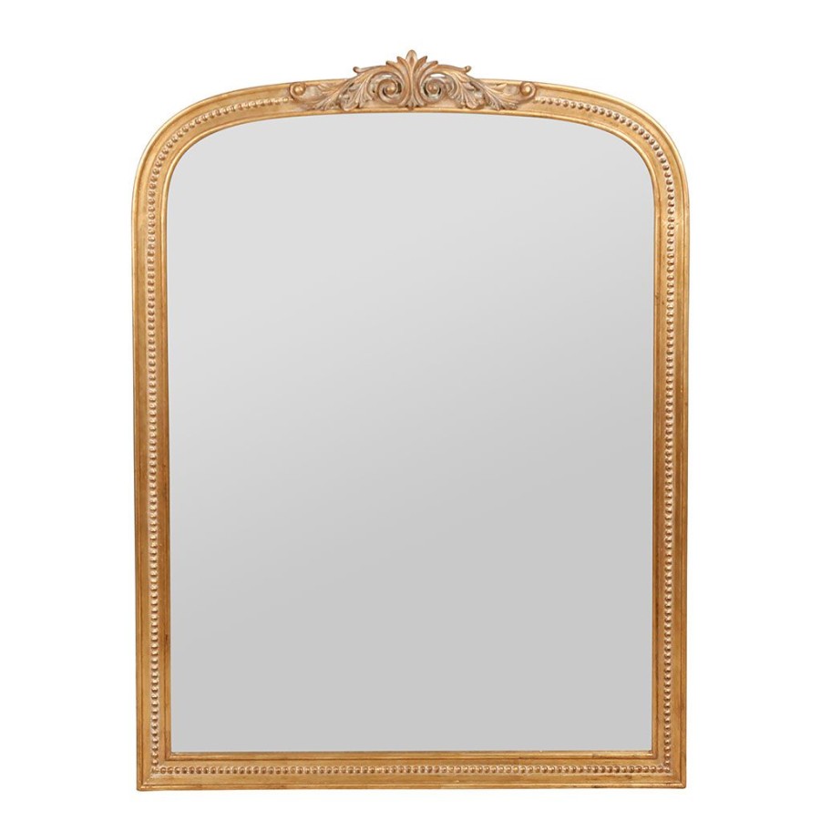 Deco Fabrique De Styles | Miroir Arrondie Dore 81X107Cm - Sonate