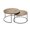 Meubles Fabrique De Styles Table De Salle A Manger | Table A Manger En Noyer Et Pieds Hetre Noir 180X90Cm - Caly