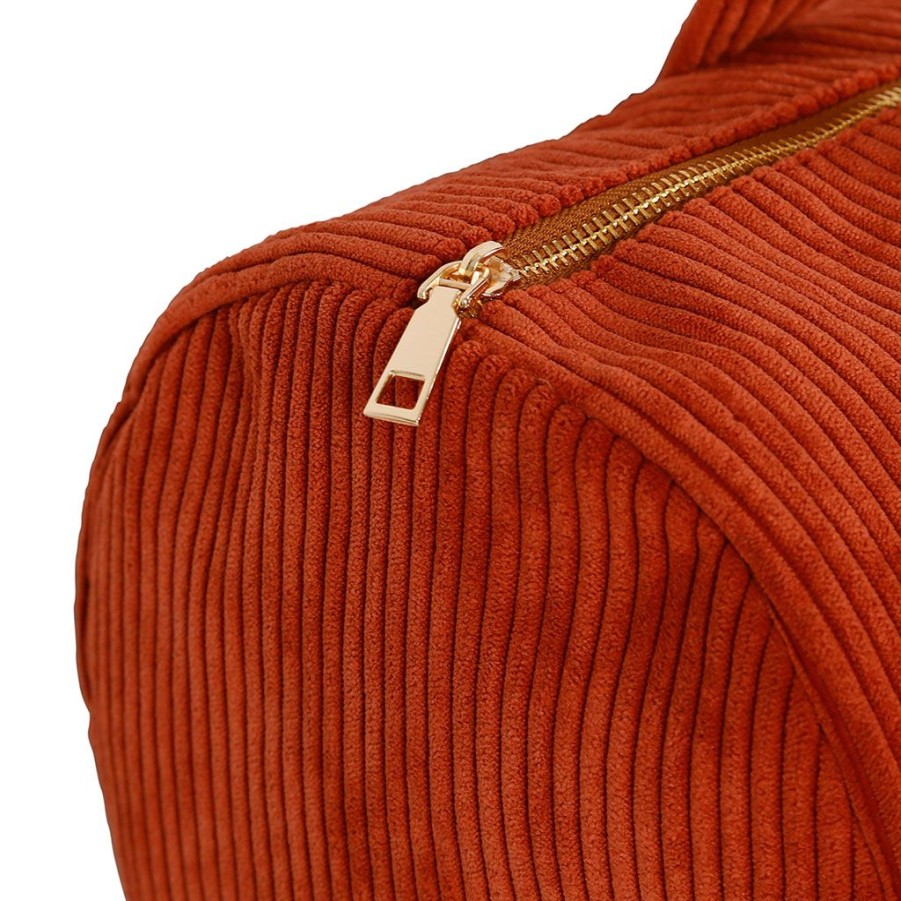 Accessoires Et Loisirs Fabrique De Styles Sacs Et Pochettes | Sac Weekend En Velours Cotele Terracotta - Manarola