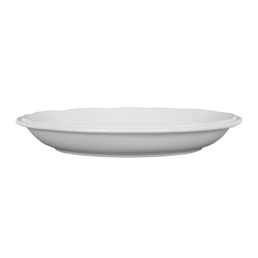 Arts De La Table Fabrique De Styles Plats Et Saladiers | Coupe En Faience Blanc D39Cm - Darcy