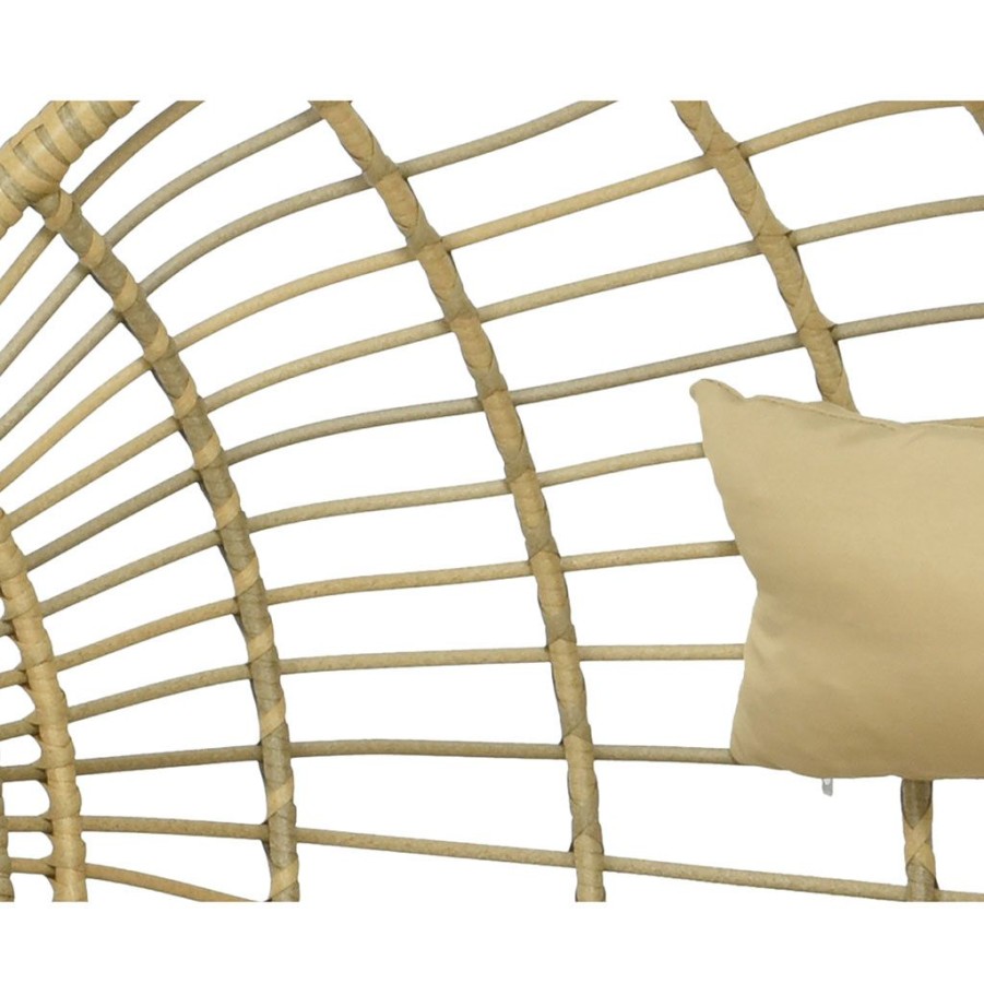 Jardin Fabrique De Styles Chaises&Fauteuils | Fauteuil De Jardin Oeuf Suspendu En Resine Tressee Beige - London