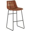 Meubles Fabrique De Styles Tabourets Et Chaises De Bar | Chaise De Bar Matelasse Havane - Saturne