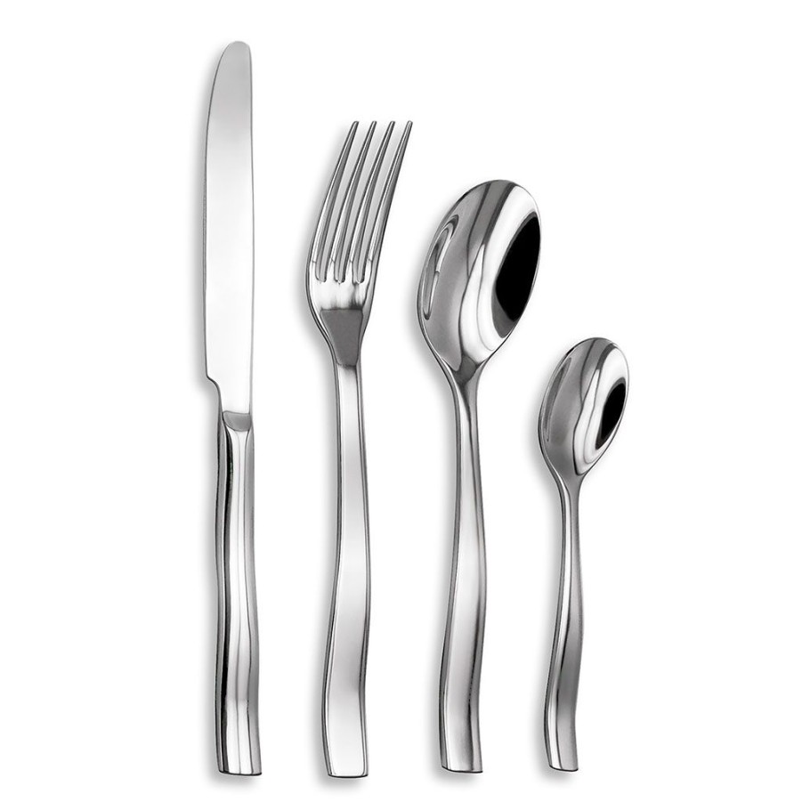 Arts De La Table Fabrique De Styles Menageres | Menagere 24 Pieces En Inox Argent - Ola