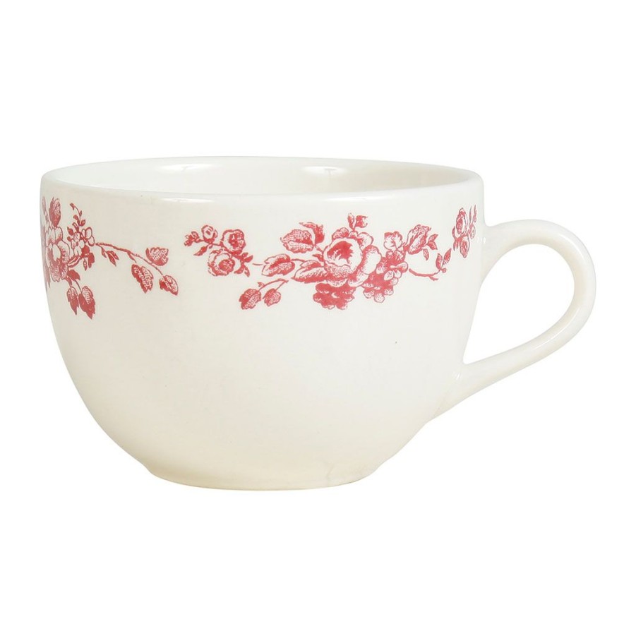 Arts De La Table Fabrique De Styles Tasses Et Mugs | Tasse A The Faustine Bordeaux En Faience