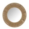 Deco Fabrique De Styles | Miroir Rond En Jute D38Cm