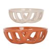 Deco Fabrique De Styles Paniers Et Corbeilles | Lot De 2 Corbeilles En Gres Terracotta D27Xh9Cm - Funny