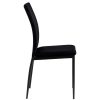 Meubles Fabrique De Styles Chaises | Chaise De Salle A Manger En Tissu Noir - Demia