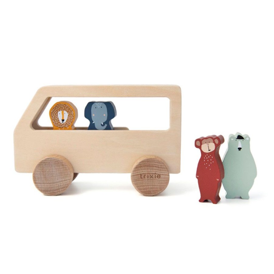 Coin Des Petits Fabrique De Styles | Jouet Bus Animalier En Bois